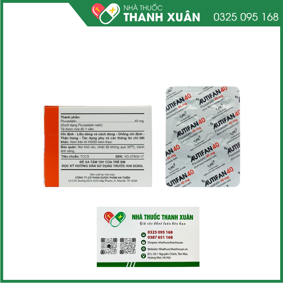 Autifan 40 điều trị rối loạn lipid máu